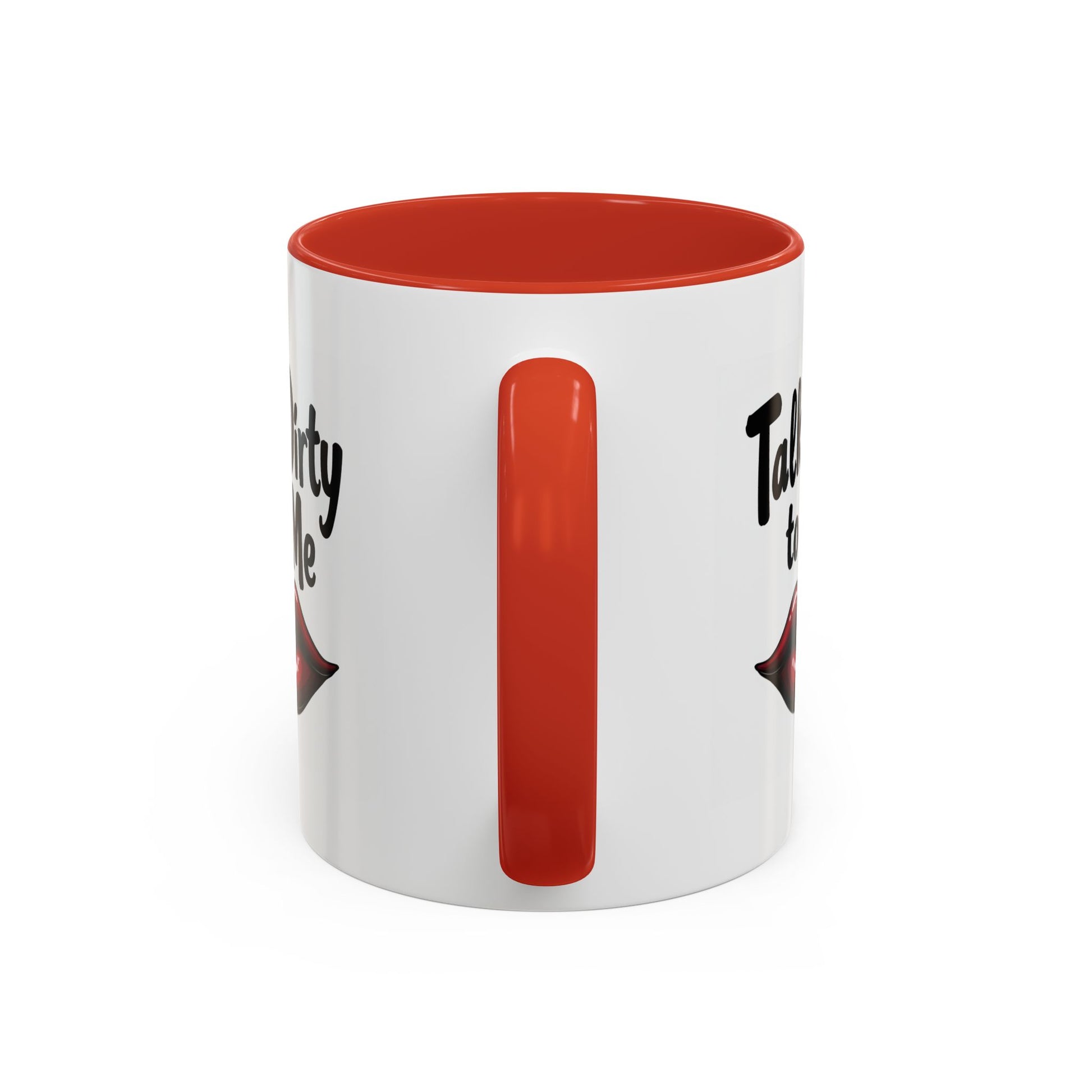 Sexy Funny Mug for Her, Talk Dirty to Me Coffee Cup, Naughty Gift for Girlfriend, Flirty Morning Vibes, Bold Lips Sassy Mug