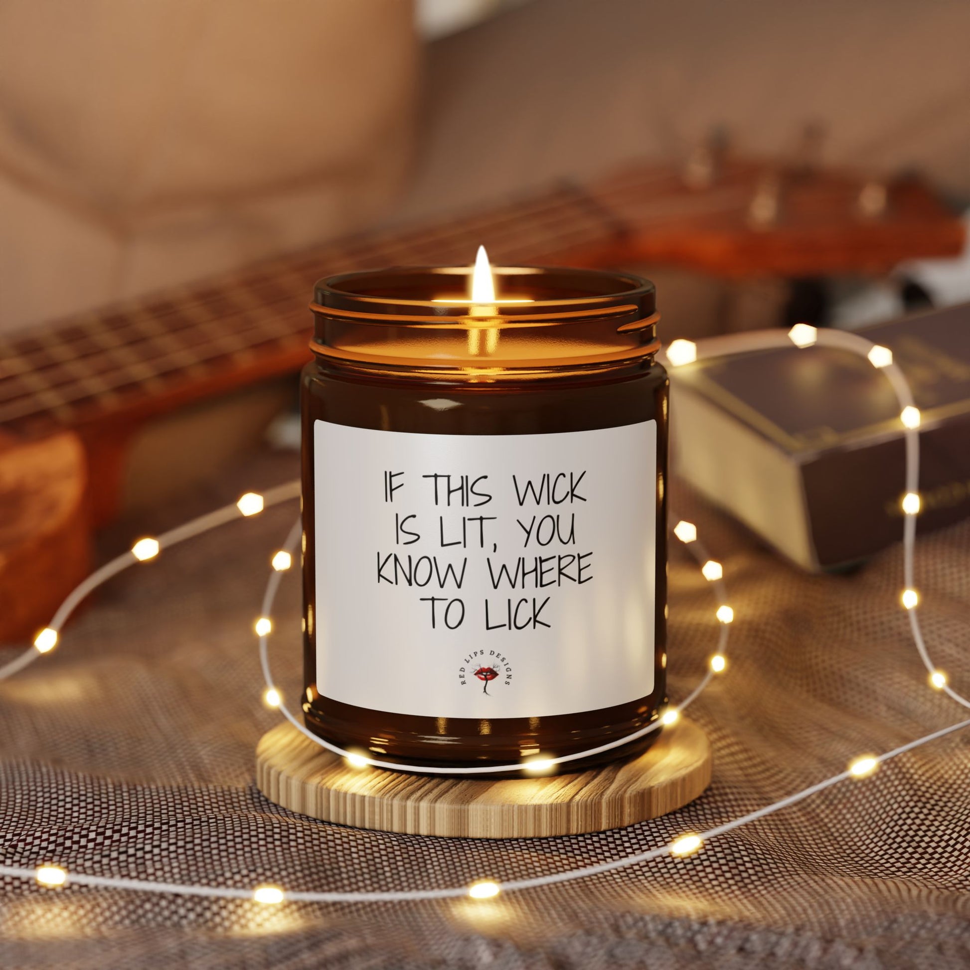 If This Wick Is Lit You Know Where to Lick Funny Candle Dirty Gift for Her Adult Bedroom Decor Sexy Couple Gift Naughty Flirty Candle