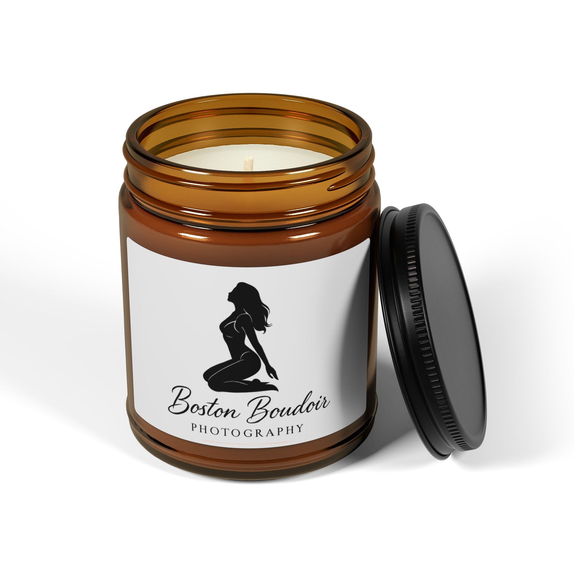 Amber Jar Scented Soy Candle - Relaxing Aromatherapy, Home Decor, Gift for Her, Self-Care, Birthdays, Weddings, Photography Inspired