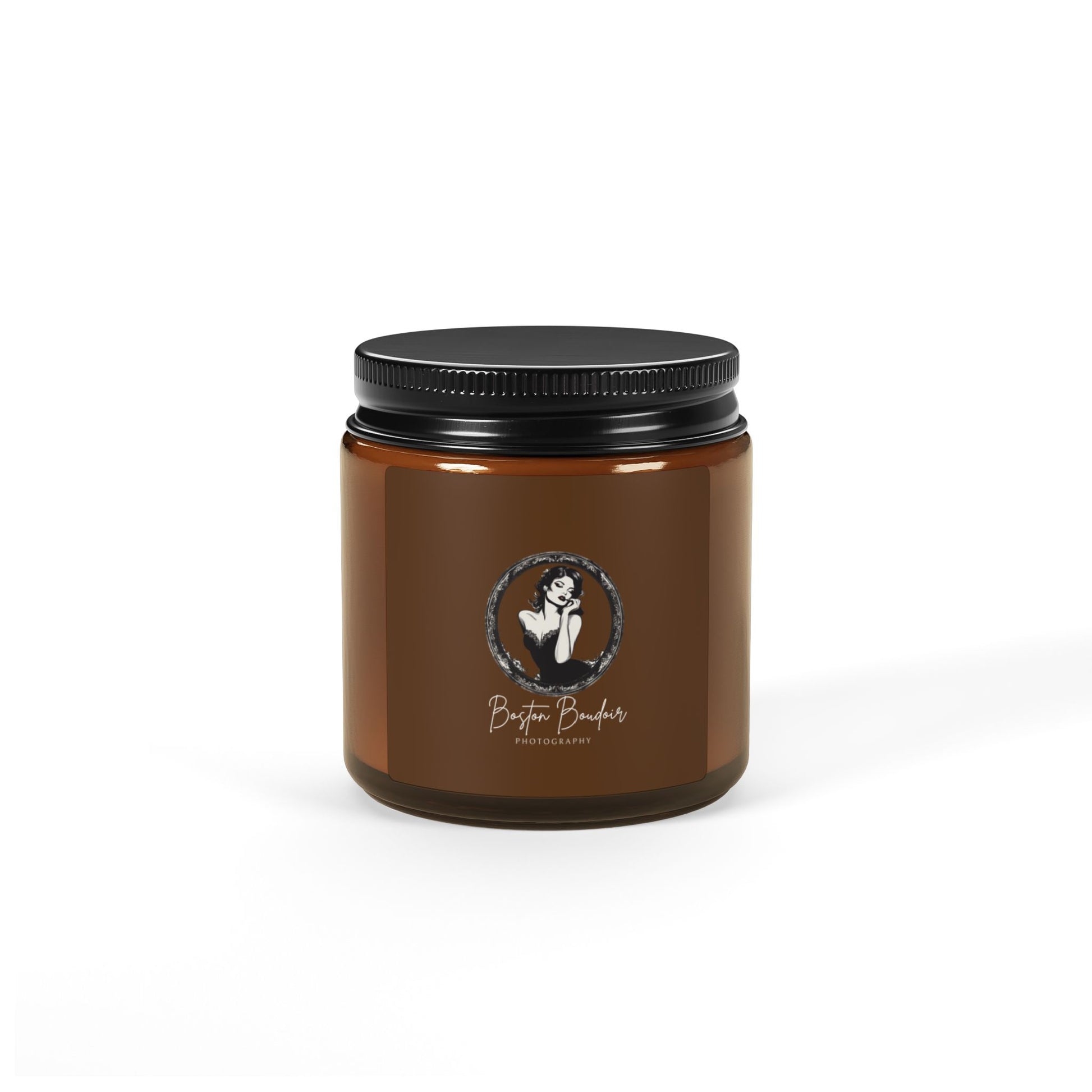 Amber Jar Scented Soy Candle, Home Decor, Relaxation Gift, Aromatherapy Candle, Eco-Friendly, Unique Gift Idea