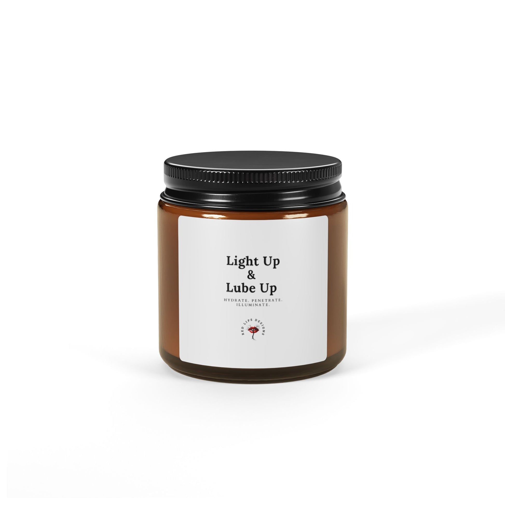 Light Up and Lube Up Candle, Funny Sexy Gift for Her, Naughty Bedroom Jar, Adult Humor Candle, Flirty Valentine Gift Idea