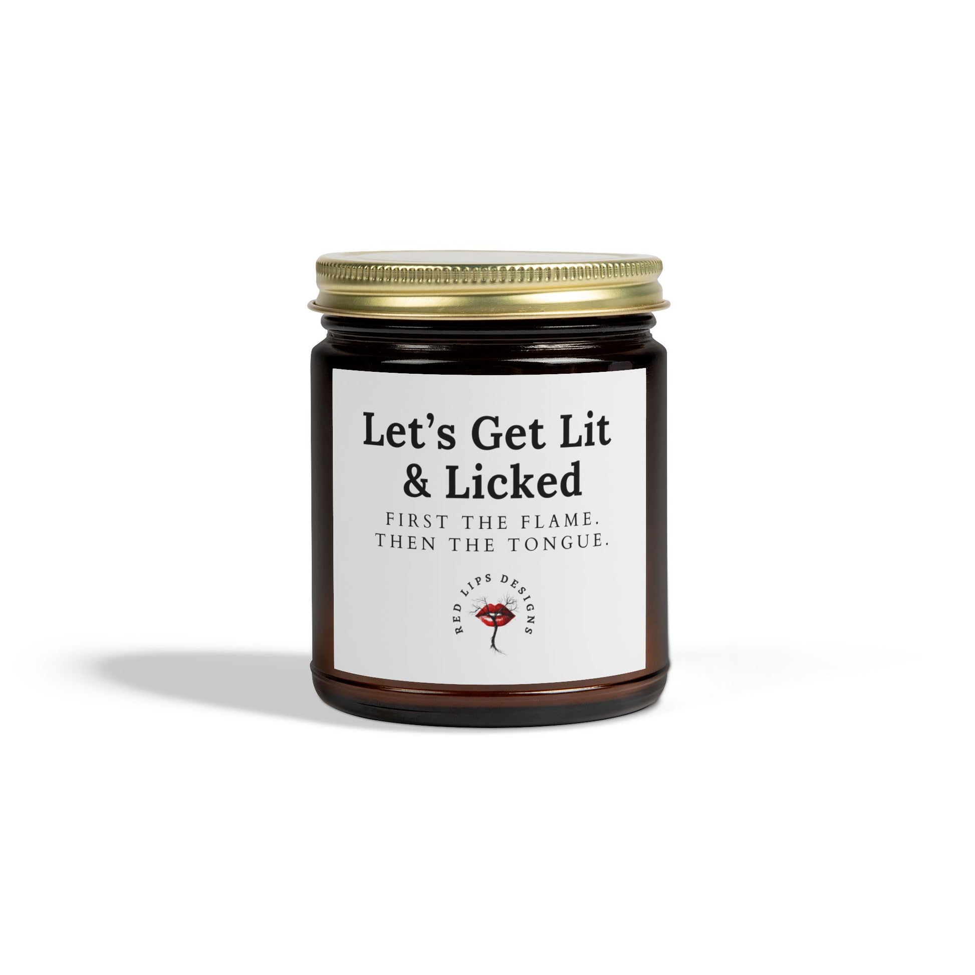 Lets Get Lit and Licked Funny Sexy Candle Gift for Her Naughty Bedroom Decor Flirty Dirty Candle for Women Who Like to Keep It Hot