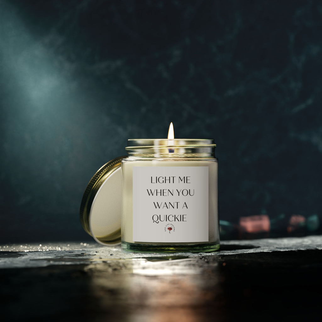 Sexy Candle for Her, Light Me When You Want a Quickie,Naughty Gift for Women, Flirty Valentine Candle