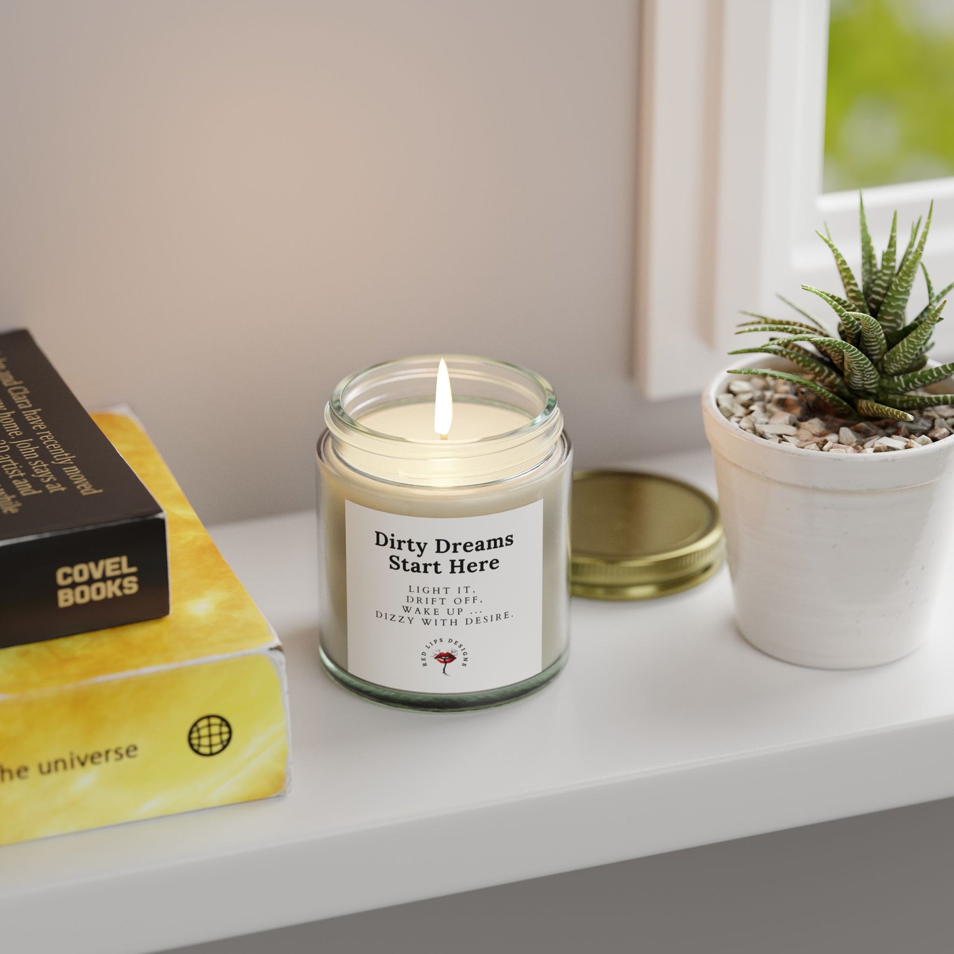 Dirty Dreams Start Here, Sexy Bedroom Candle for Her, Dirty Dreams Jar Candle, Romantic Gift, Flirty Nighttime Mood Candle