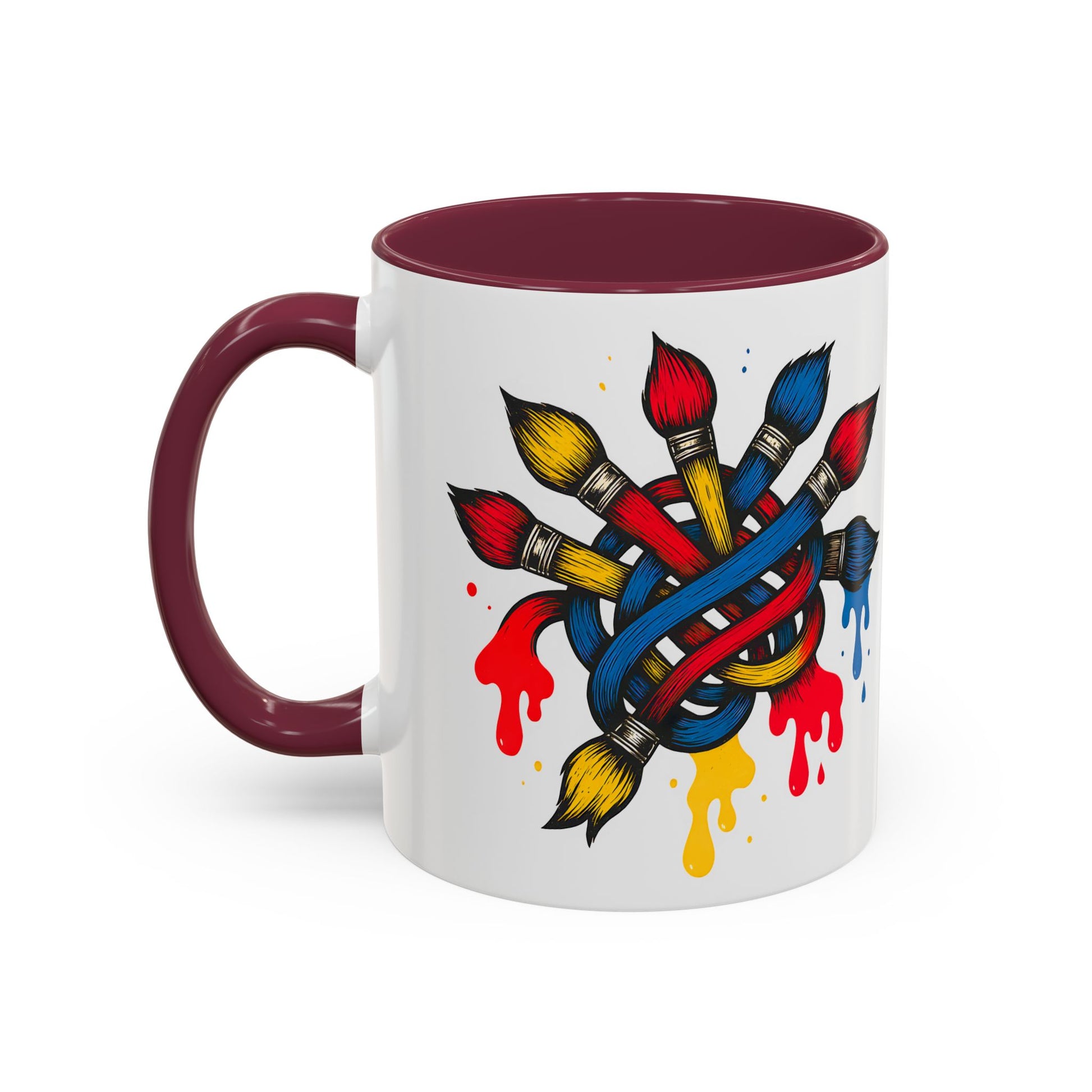 Funny Artist Mug - Colorful Coffee Cup for Art Teachers and Creatives, Dirty Art Mug, Paintbrush Design, Creative Humor Cup, Naughty Artist