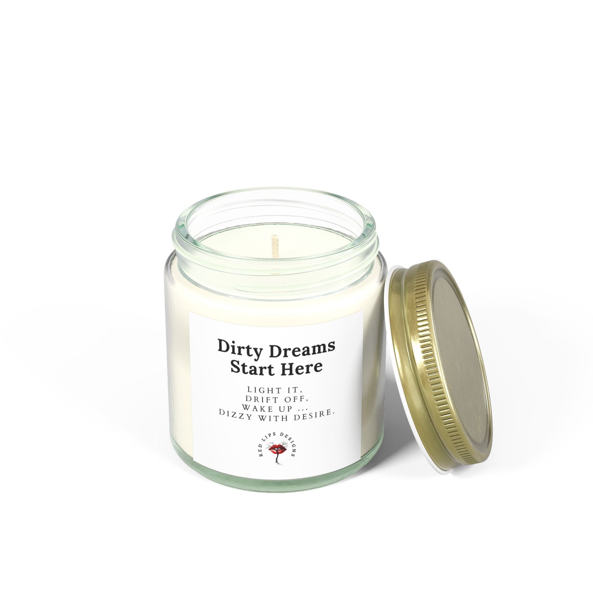Dirty Dreams Start Here, Sexy Bedroom Candle for Her, Dirty Dreams Jar Candle, Romantic Gift, Flirty Nighttime Mood Candle