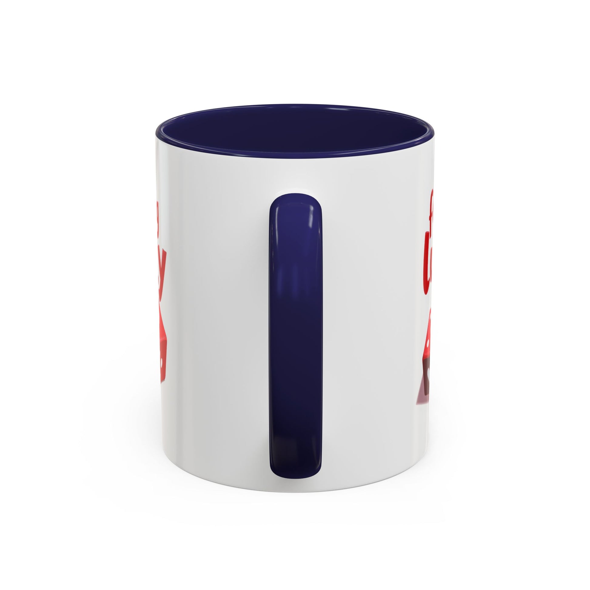 Feeling Lucky Mug, Funny Coffee Cup with Dice Design,  Date Night Mug, Fun Adult Humor