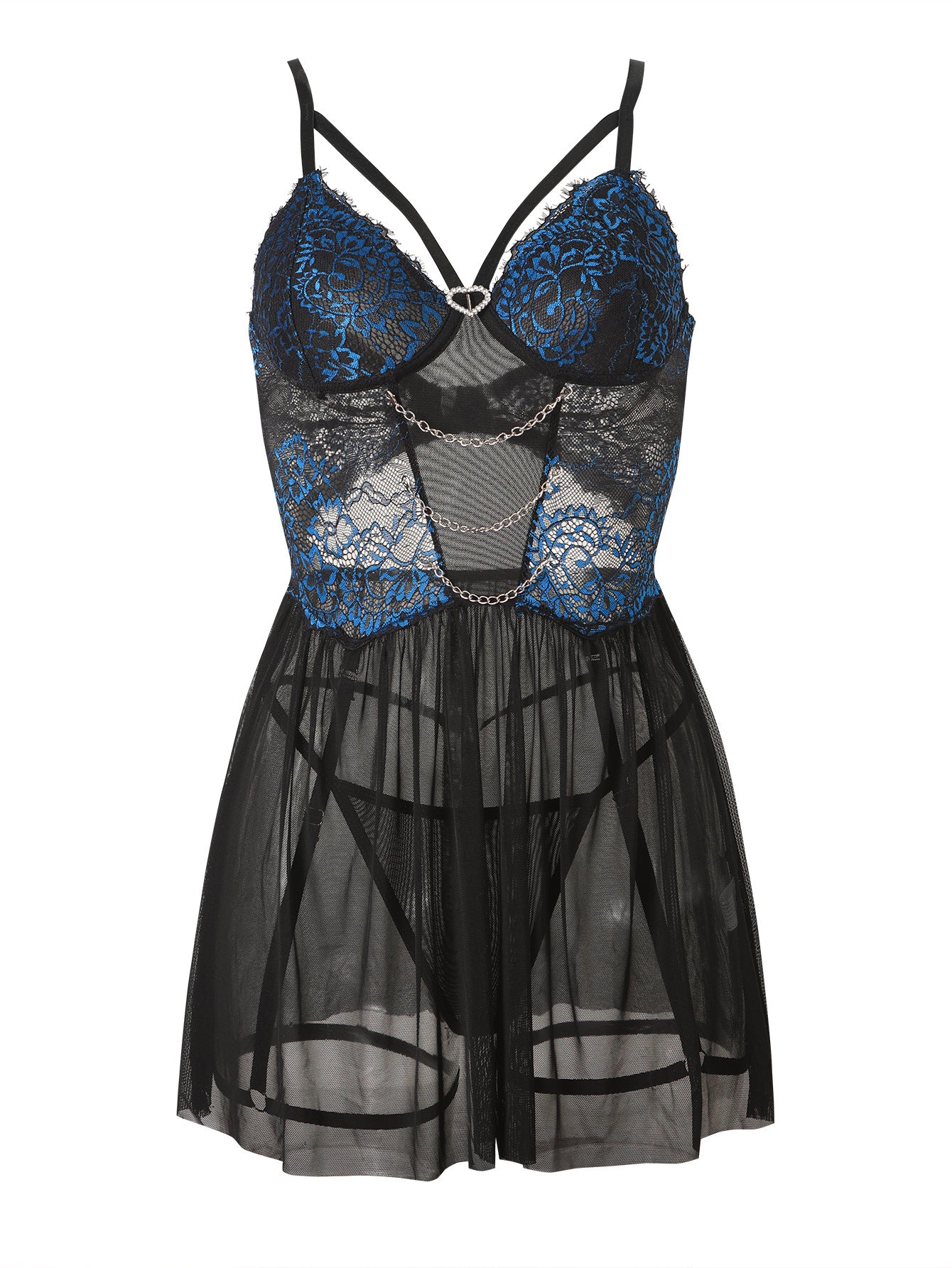 Sexy Perspective Temptation European and American Sexy Sleepwear Mesh jumpsuit Sexy Underwear