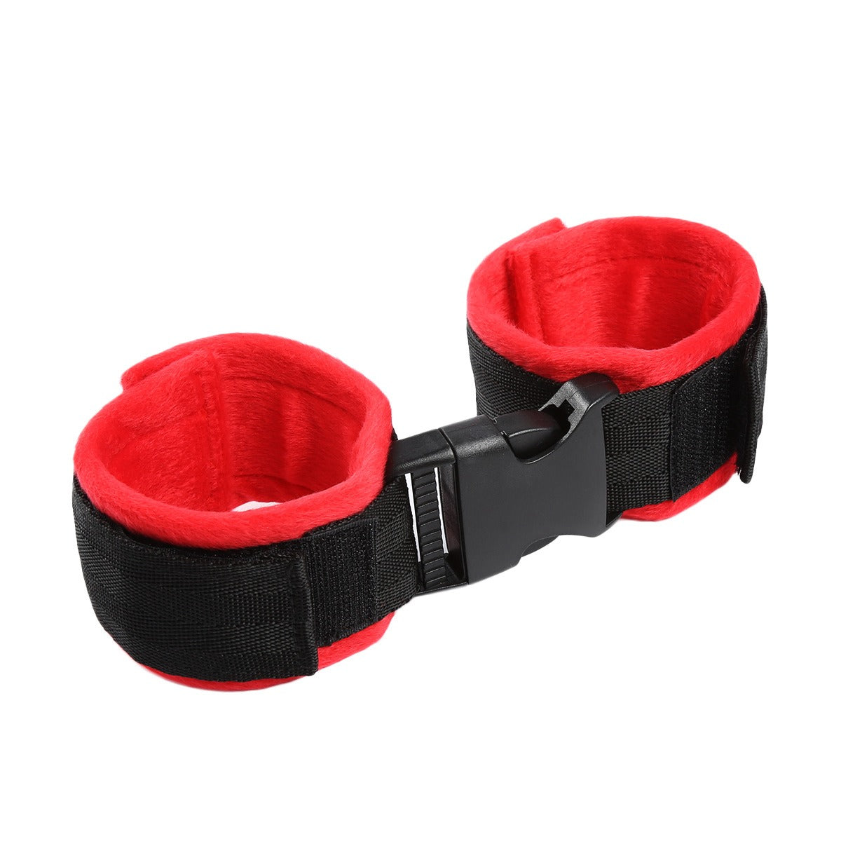 Adult Supplies Red Plush Binding And Flirting Women's Nylon Short Hair Sexy Ankle Cuffs Couple Toy Binding