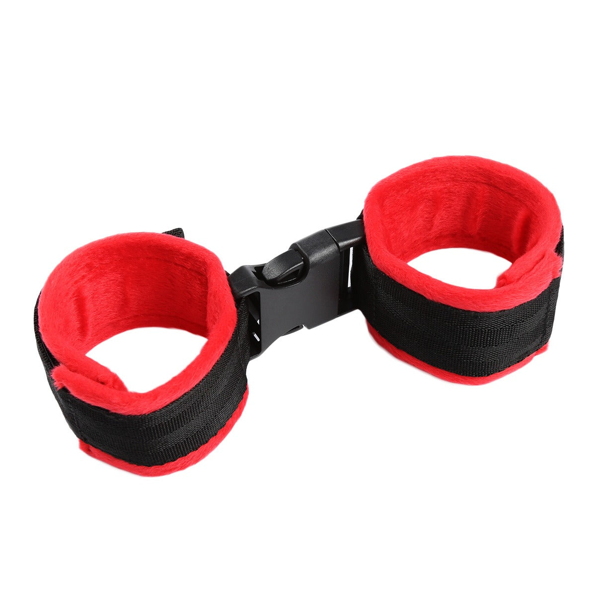 Adult Supplies Red Plush Binding And Flirting Women's Nylon Short Hair Sexy Ankle Cuffs Couple Toy Binding